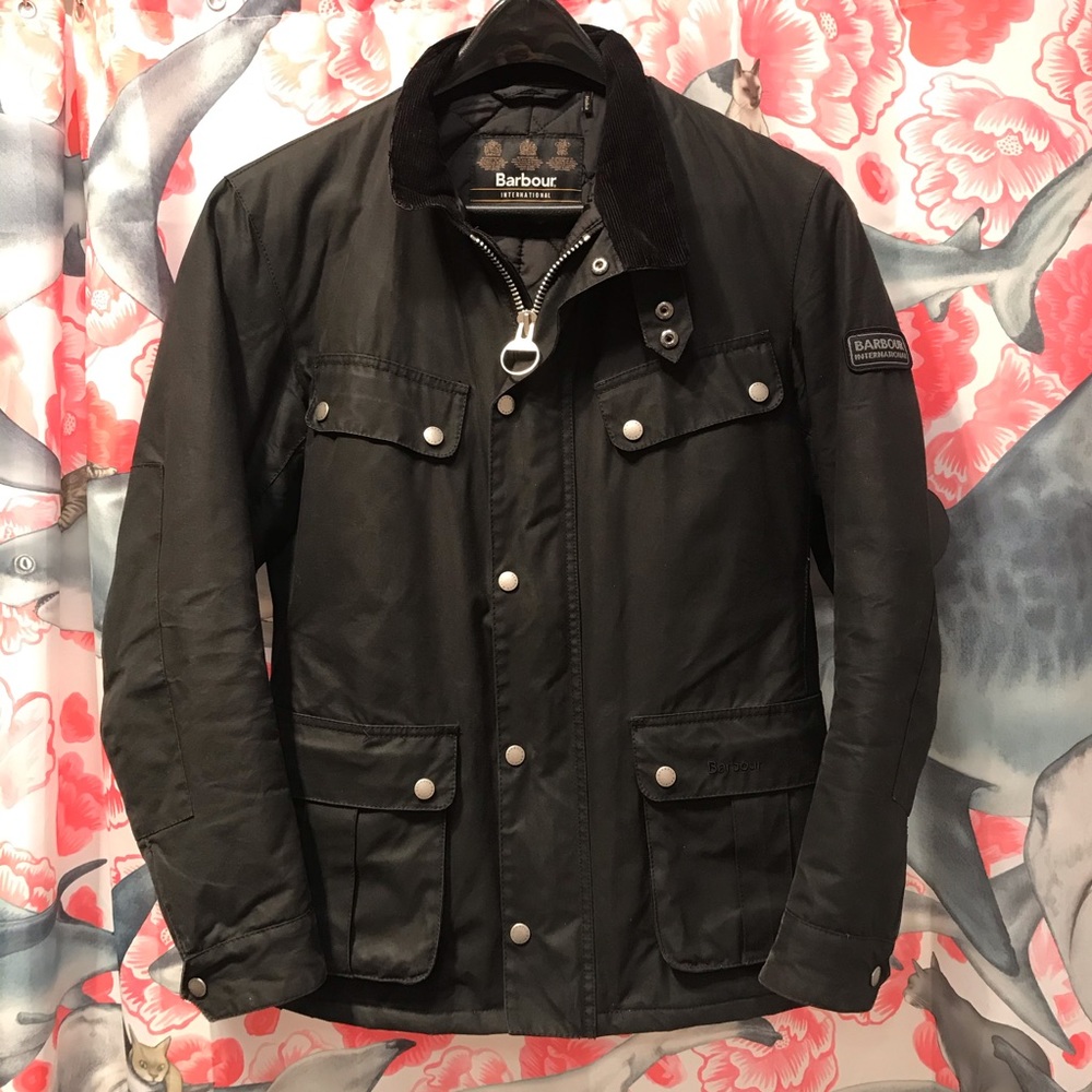 Barbour International Black Duke Wax Jacket